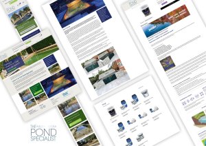 Logo Identity and Website Design for The Pond Specialist